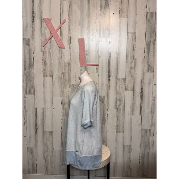 Calvin Klein Performance Light Blue Knit Lounge Top – Size 1X - Picture 2 of 6